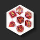 Allseer's Curse red dragon eye dice set top view
